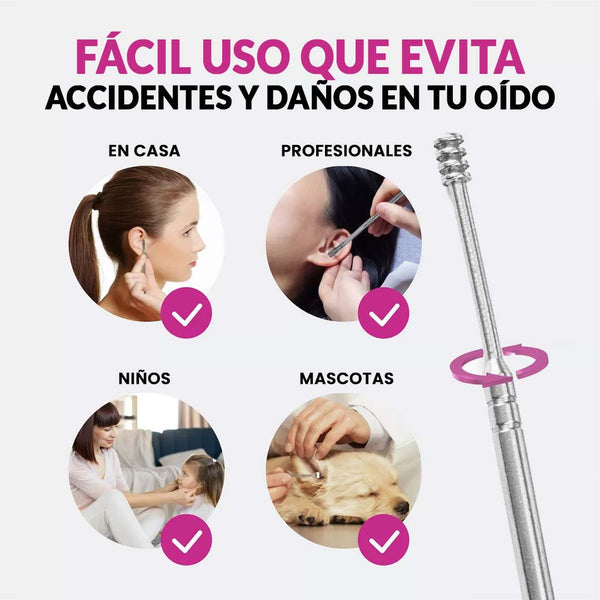 KIT ESTUCHE LIMPIADOR DE OÍDOS, LLEVA 3 KIT Y PAGA UNO