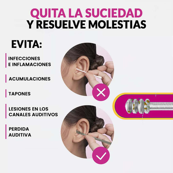 KIT ESTUCHE LIMPIADOR DE OÍDOS, LLEVA 3 KIT Y PAGA UNO