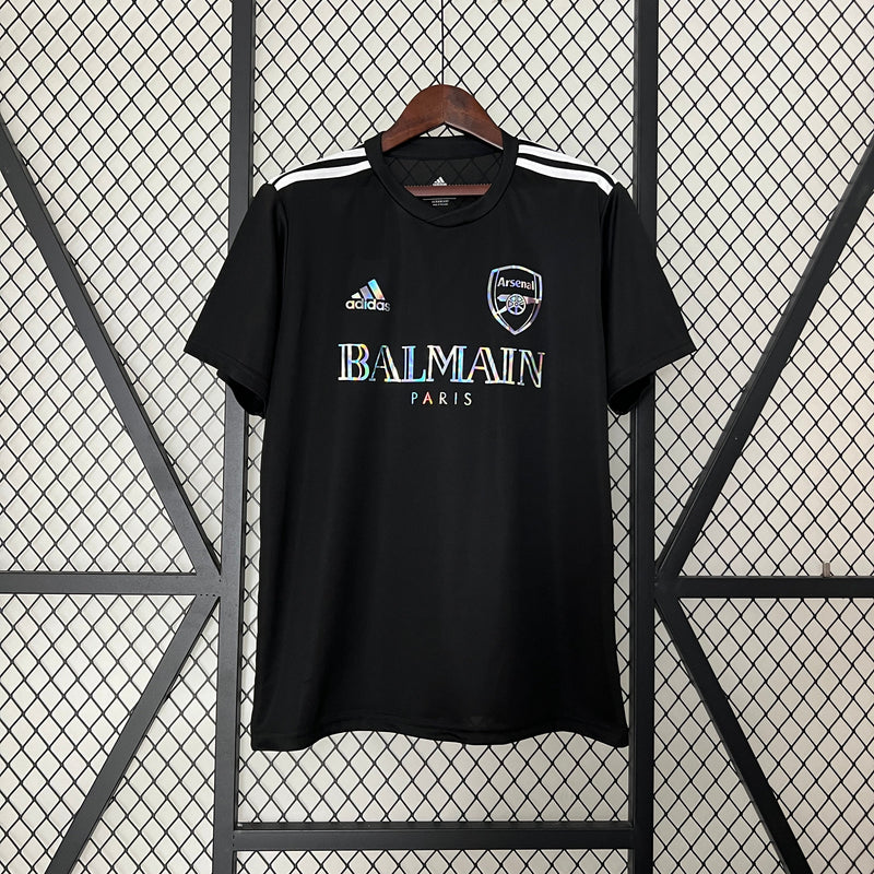 CAMISETA ARSENAL EDICIÓN LIMITADA BALMAIN PARIS BLACK 24/25 HOMBRE