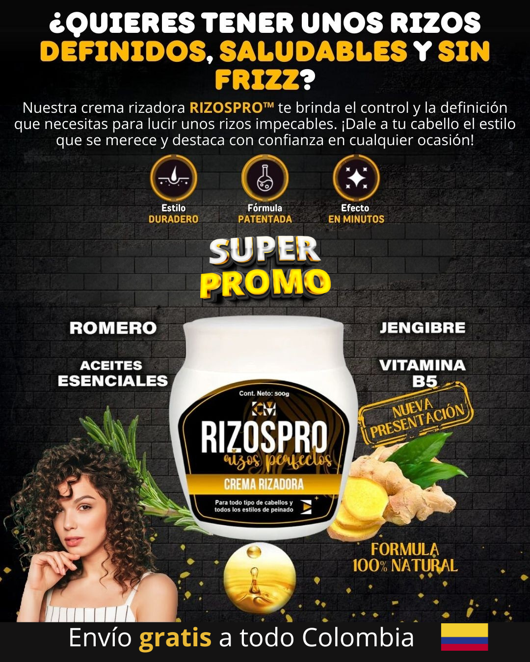 Rizos Pro Tratamiento 500 ml ®  Rizos perfectos 💖
