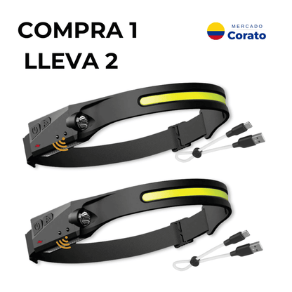 Linterna LED para cabeza - COMPRA 1 LLEVA 2