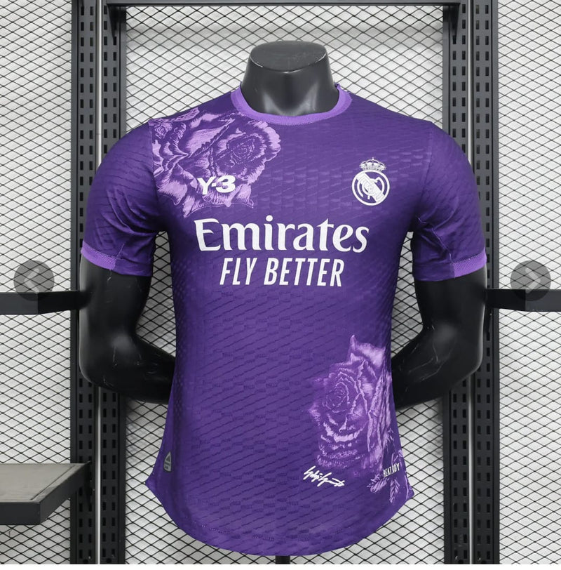 CAMISETA REAL MADRID Y-3 MORADA 24/25 HOMBRE (VERSIÓN JUGADOR)